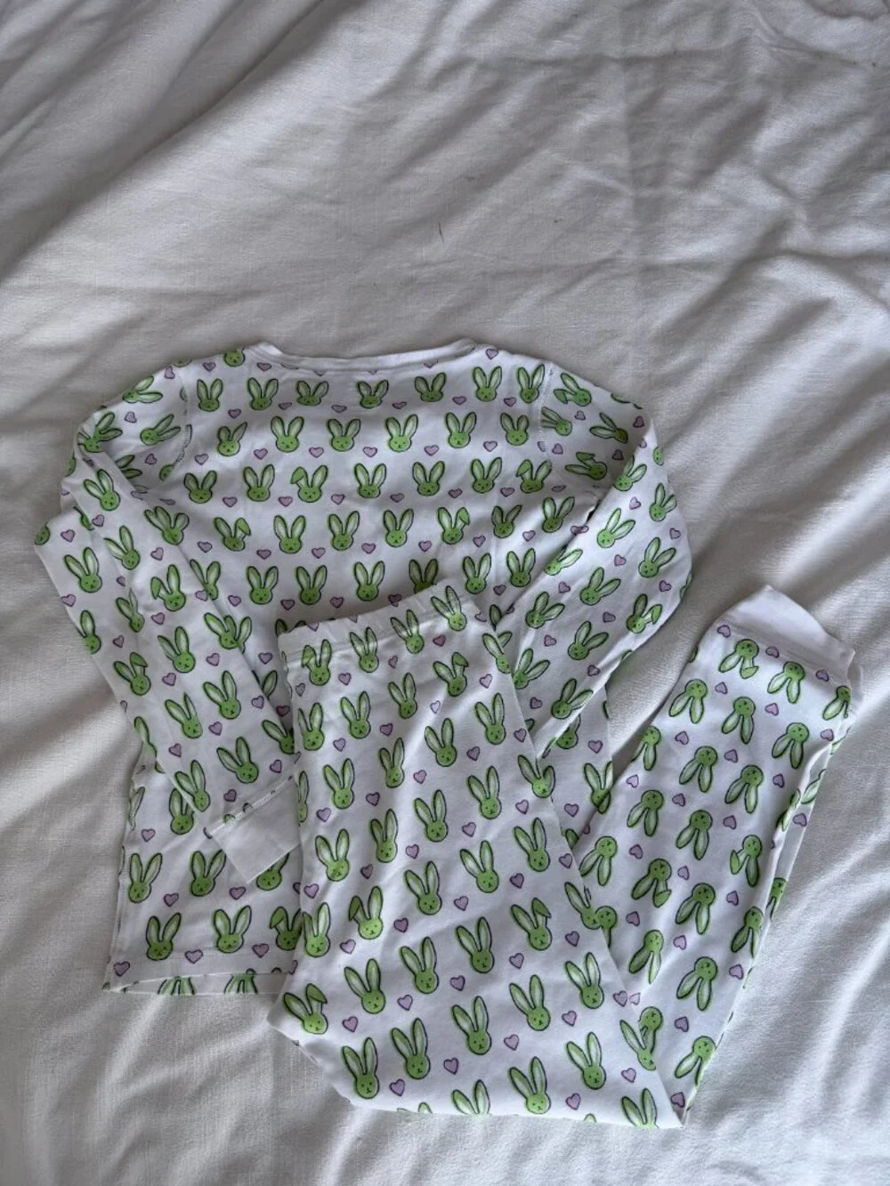 Girls Roller Rabbit Long Sleeve Rabbit Print Pajama Set